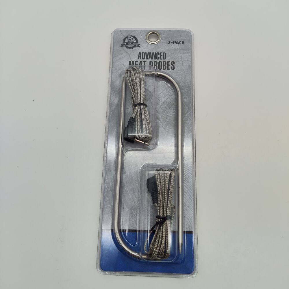 NEW 2-Pk Pit Boss Smoker Advanced Meat Temperature 6" Probe 48" Wire 67297